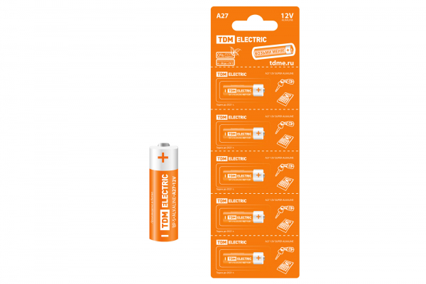 Элемент питания A27 Alkaline 12V BP-5 TDM